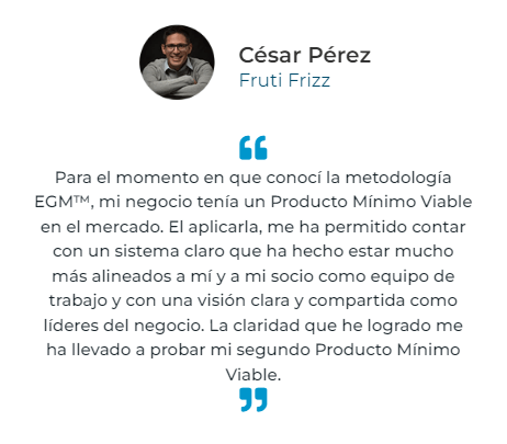 Testimonio de aplicación método EGM™ - Fruti Frizz.